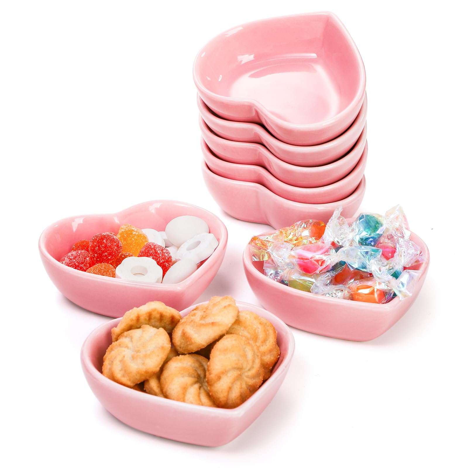 WUWEOT Joyero Corazón rosa para anillos y joyas.