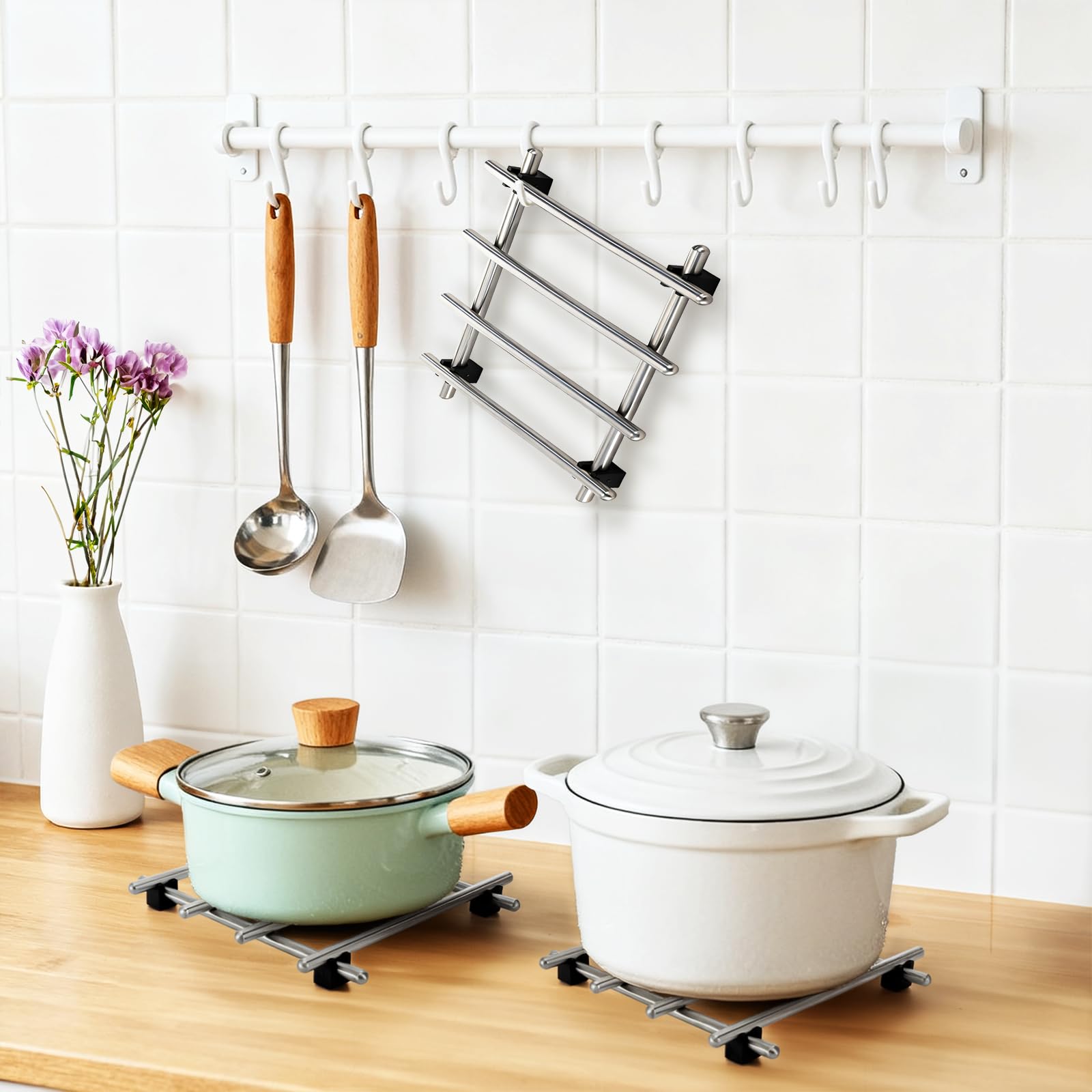WUWEOT Protección de superficies de cocina gracias a su diseño.