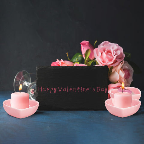 WUWEOT Tapas postre Corazón rosa para dulces elegantes.