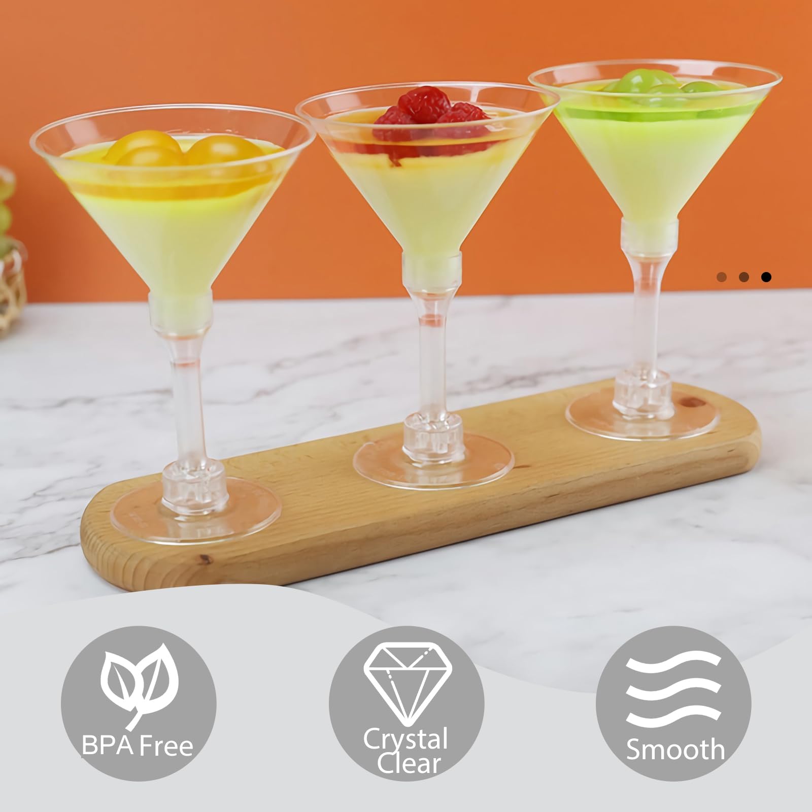 Vasos WUWEOT para bodas y fiestas, versátiles para cócteles y postres.