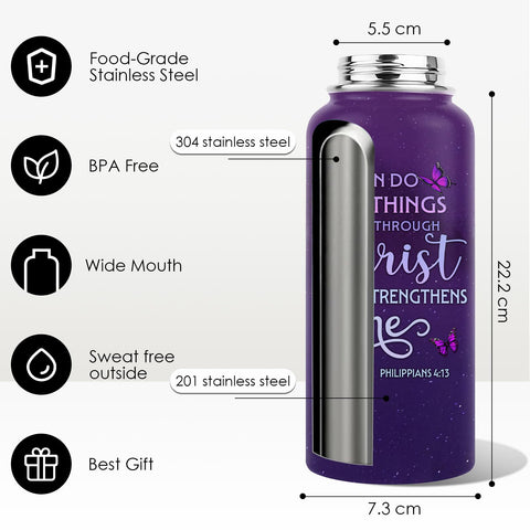 Regalo cristiano con WWHSAI 32oz, inspiración para momentos de fe.