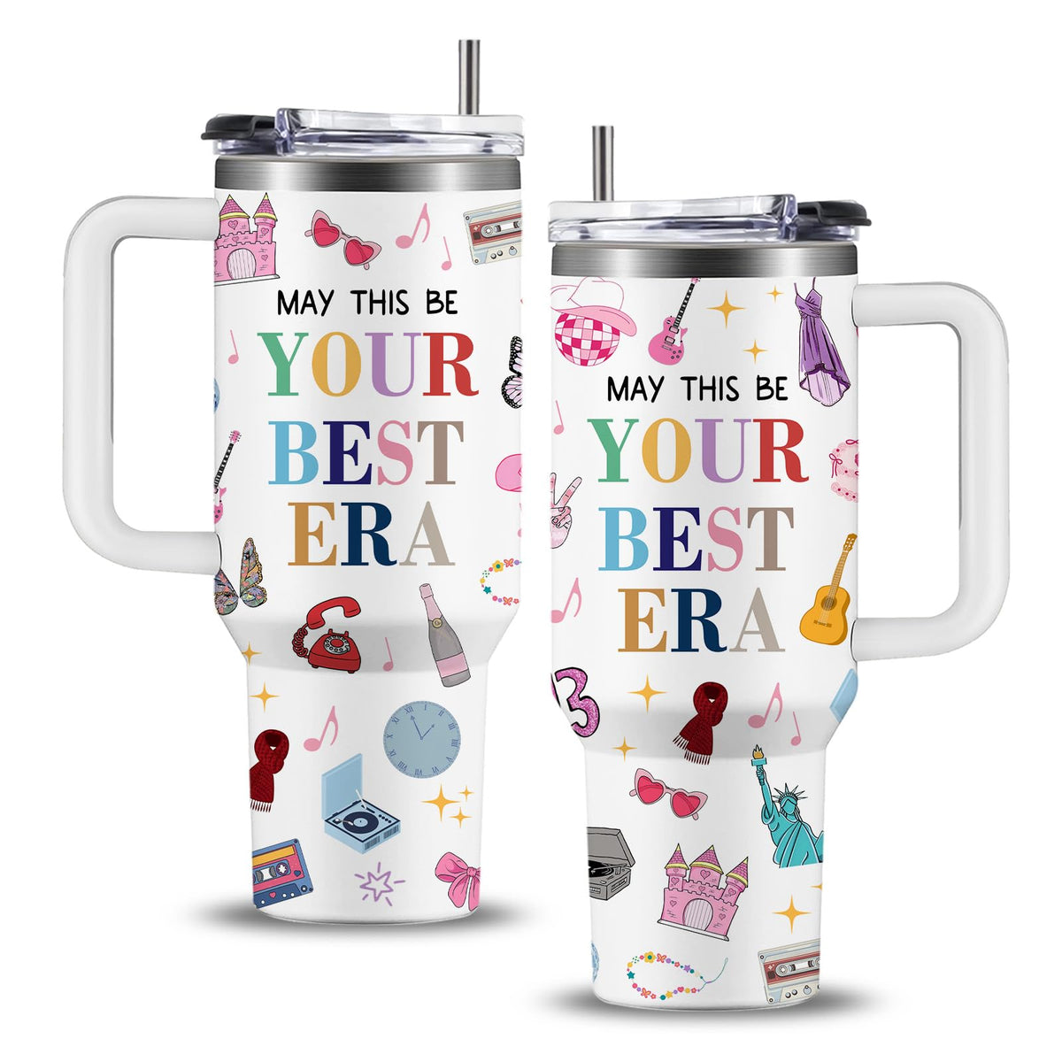 Vaso térmico WWHSAI con diseño musical, ideal para resaltar tu estilo único