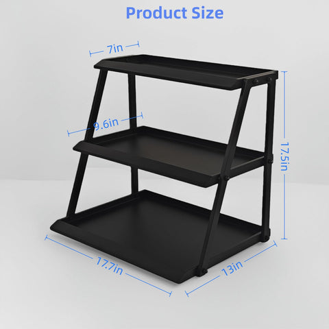 Expositor WWN de snacks compacto en negro, optimiza el mostrador y la visibilidad.