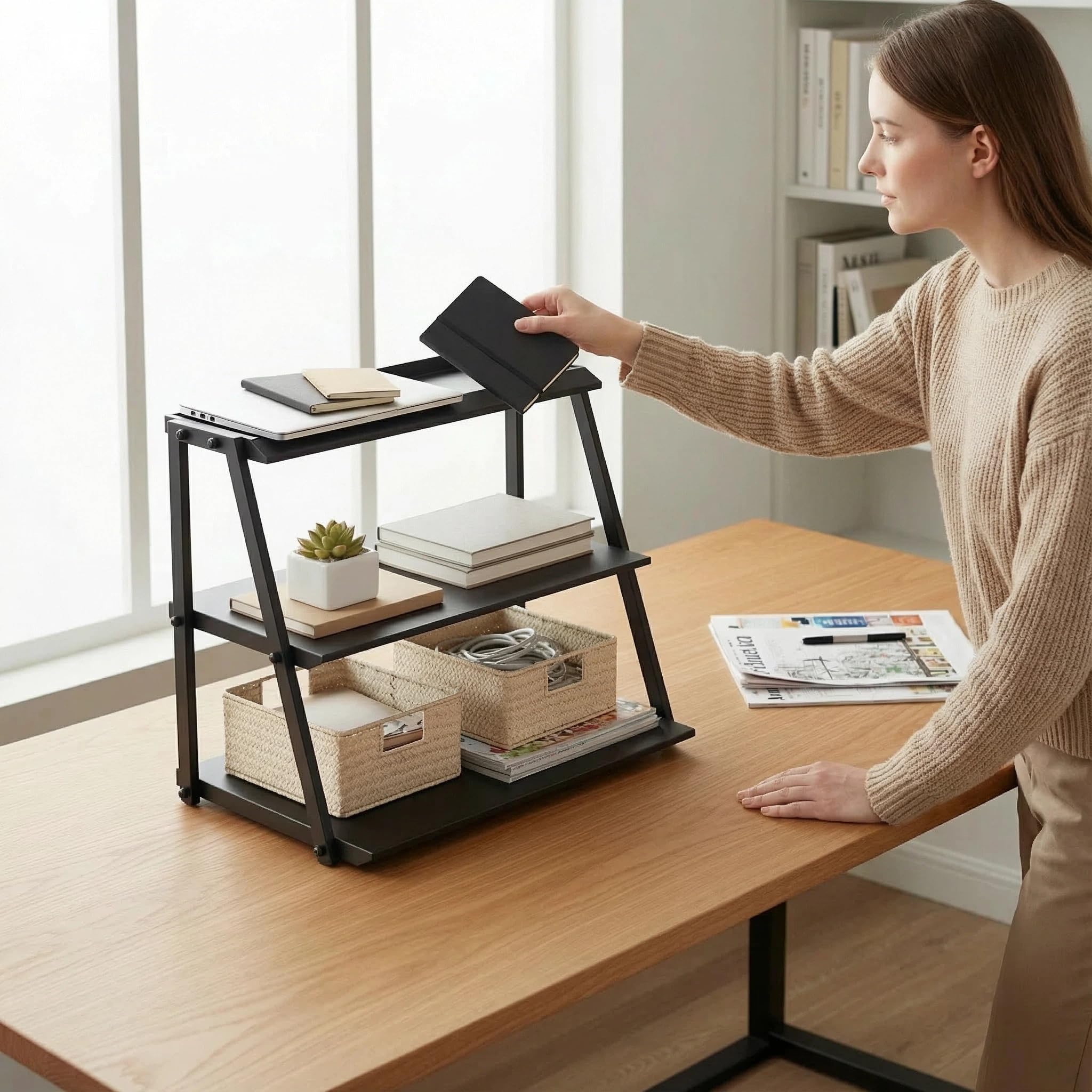 WWN organizador multiuso para cocina u oficina, mejora la distribución de productos.