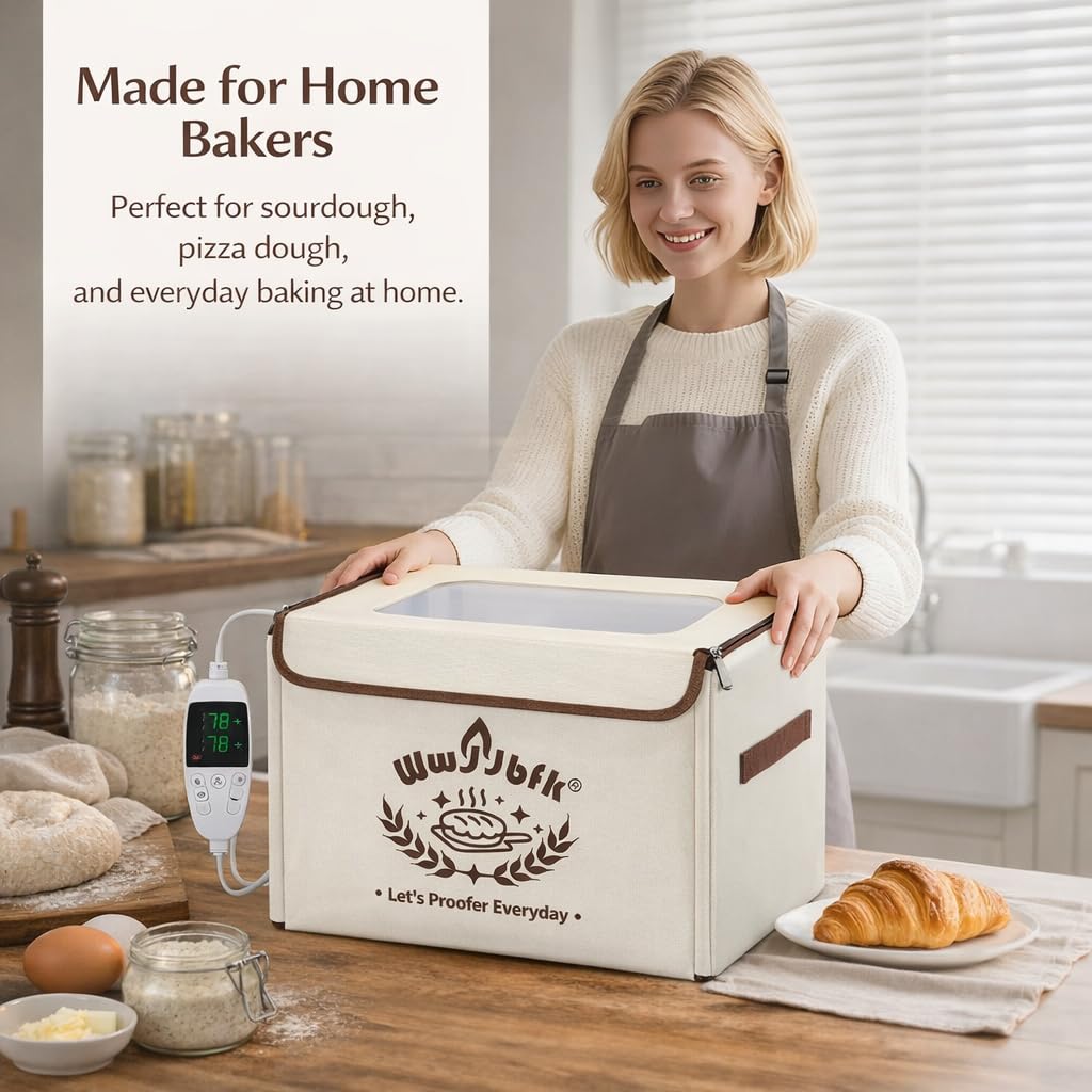 Wwyybfk caja fermentación masa pizza con ajuste de calor