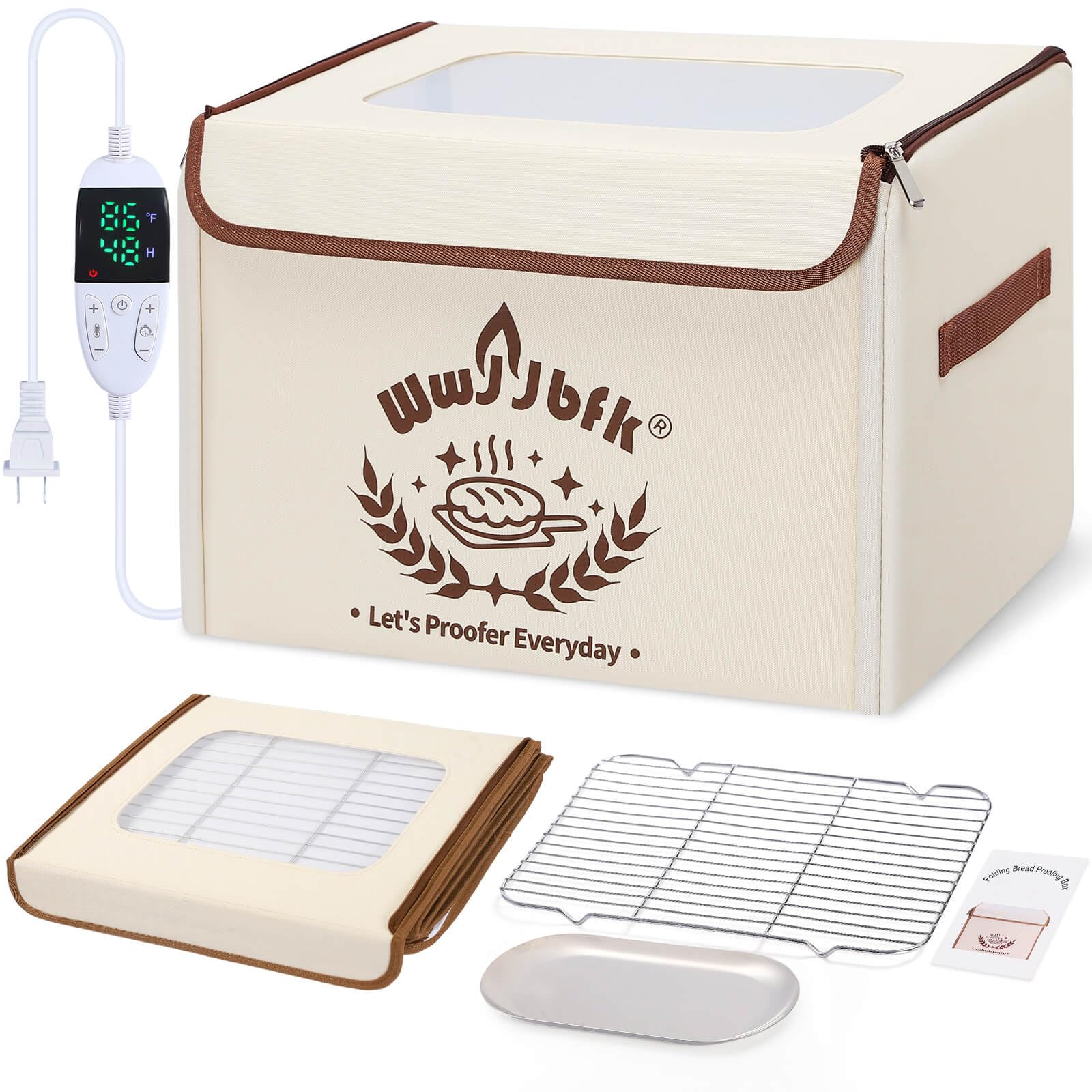 Wwyybfk caja fermentación pan con control de temperatura para levado estable