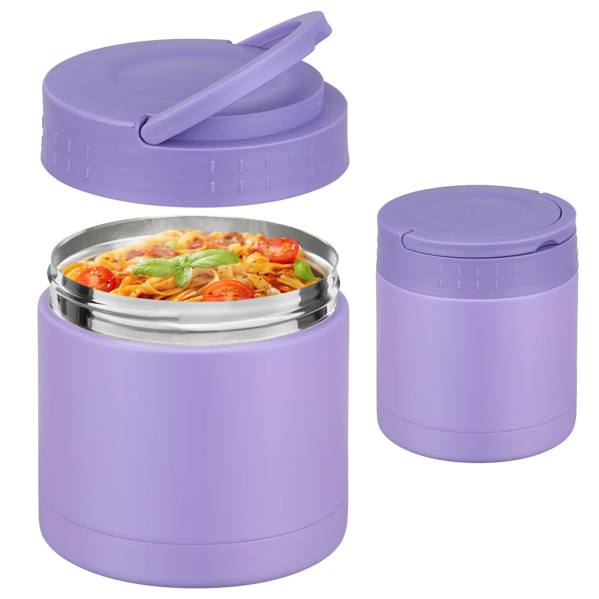 WyfKyd termo-sopa con asa, fácil de llevar a la oficina.