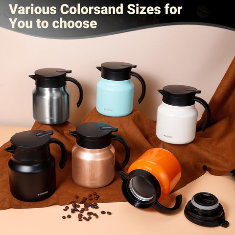 WYHVAND cafetera térmica 27oz con diseño moderno y acabado elegante