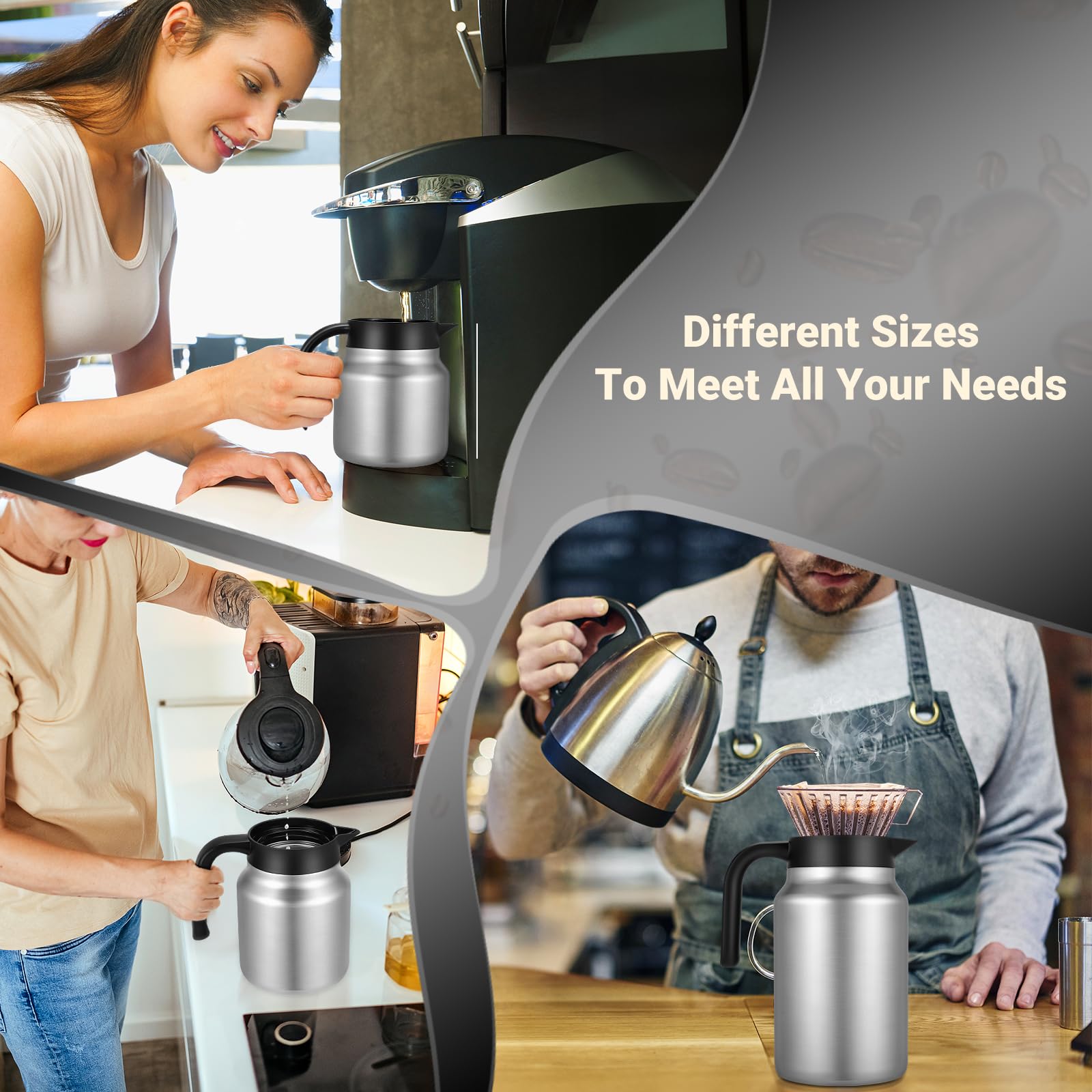 WYHVAND cafetera 27oz para uso en casa, servicio diario de bebidas