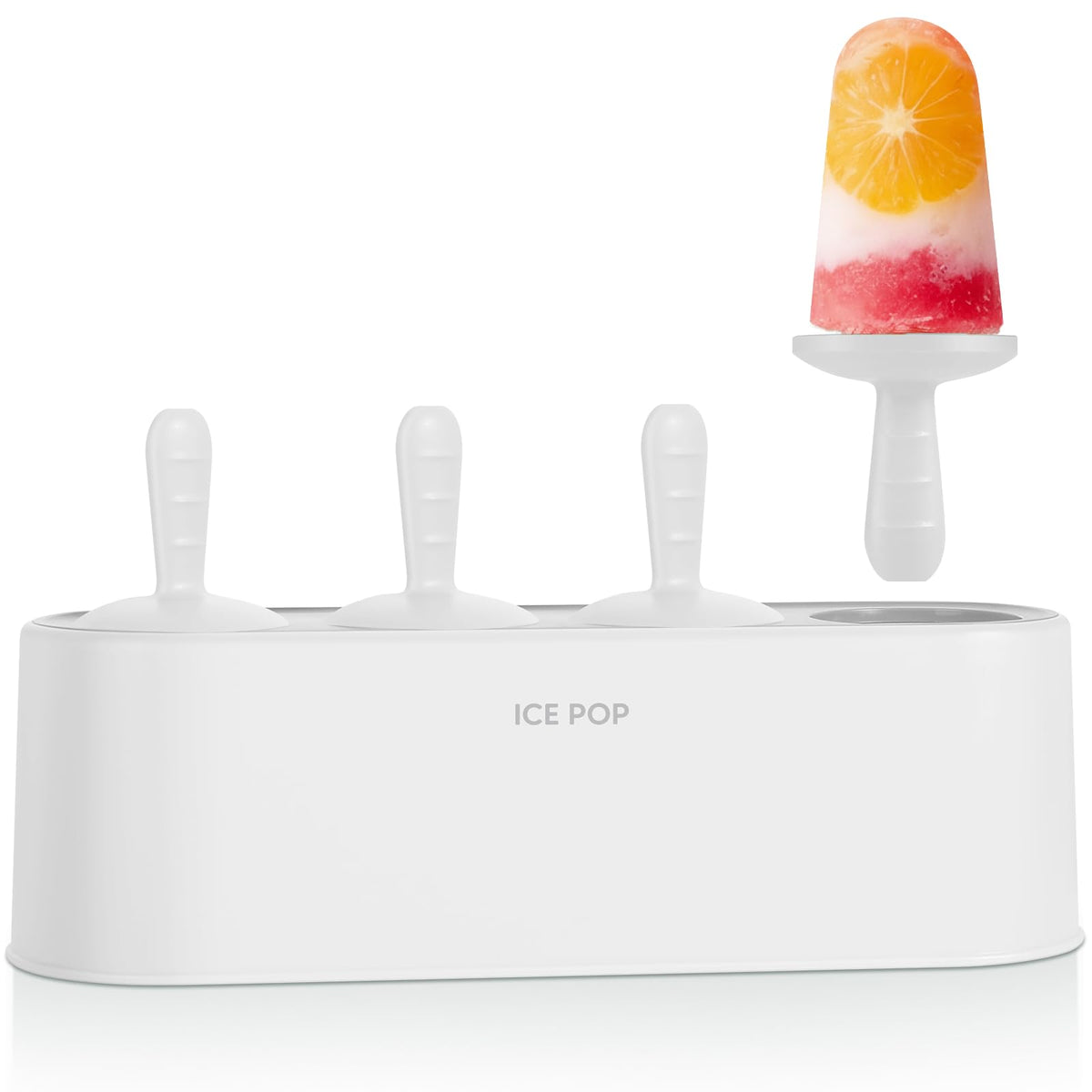WYOK molde-paletas silicona 4 piezas: paletas caseras rápidas y fáciles de desmoldar