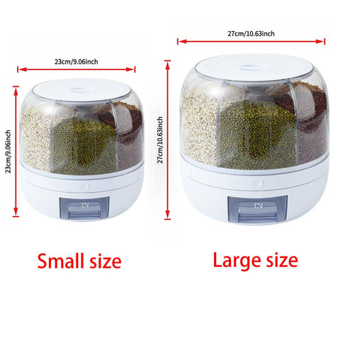 WYSYZJJ cuerpo transparente con rotación de 360 grados para ver contenido.