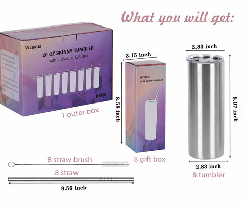 Wzaytia vaso 20 onzas regalo individual perfecto para sorprender