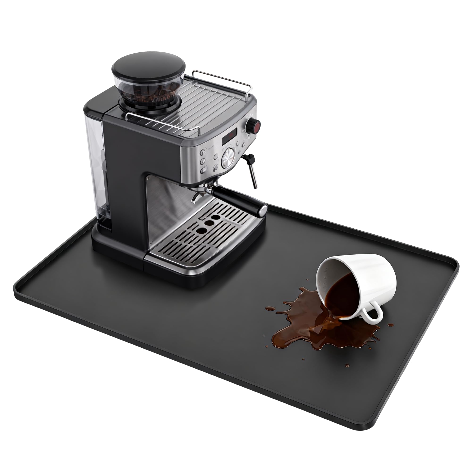 Alfombrilla WZGUSXN para café, 24x16 pulgadas, protege la encimera del calor.