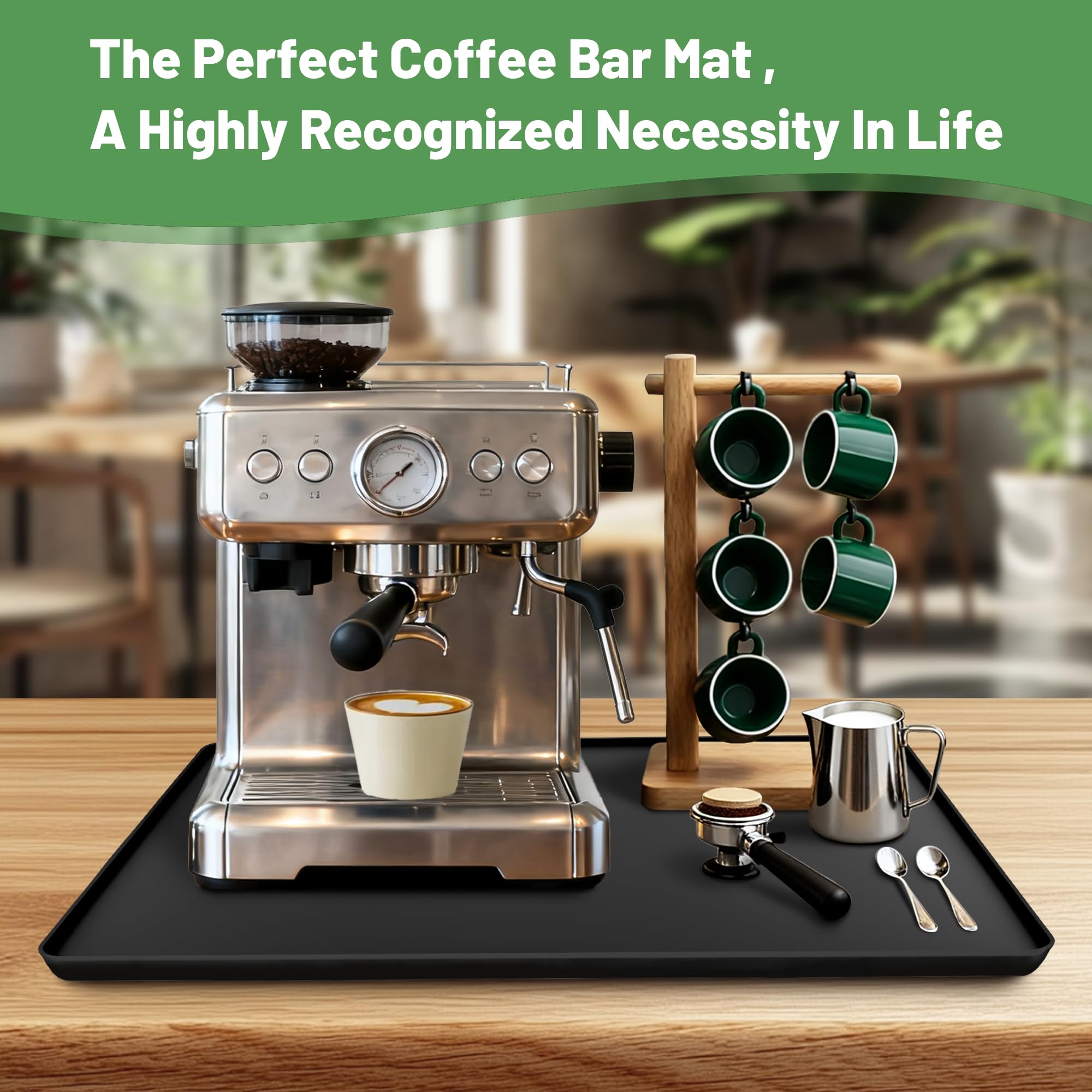 Dimensiones 24x16 pulgadas para cubrir cafeteras y tazas.