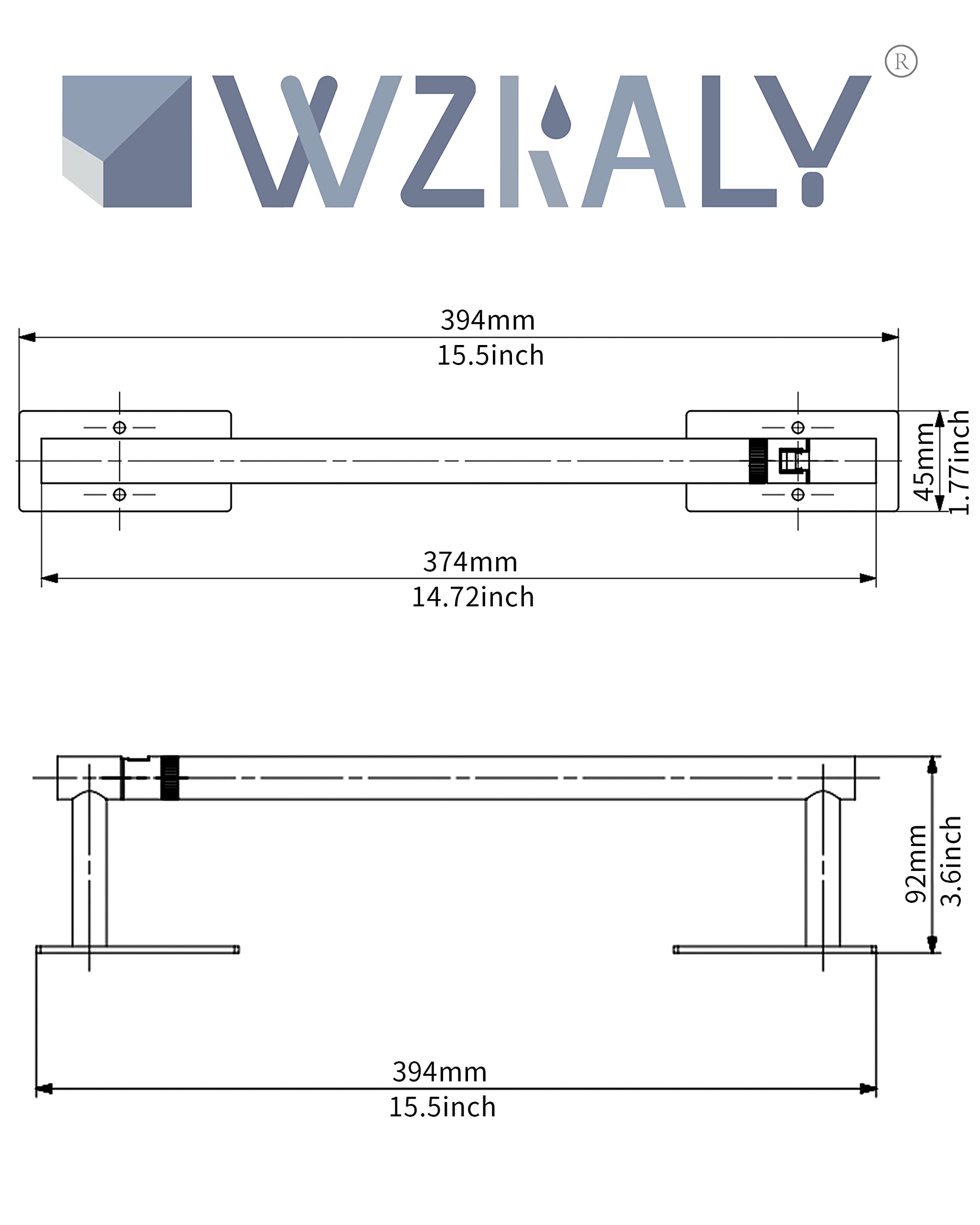 WZKALY portarrollos accesorios incluidos, instalación rápida y lista para usar.