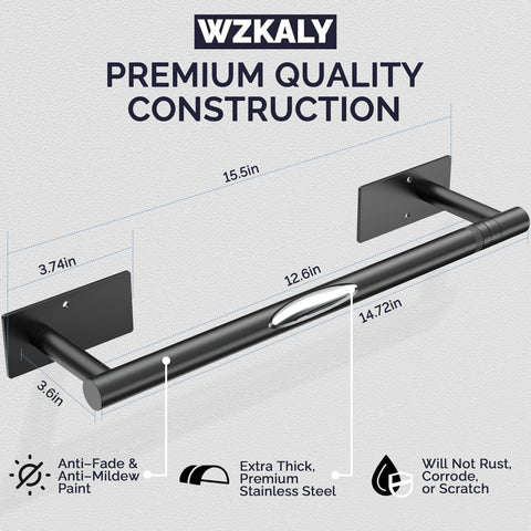 WZKALY portarrollos adhesivo pared, instalación limpia sin perforaciones para baño.