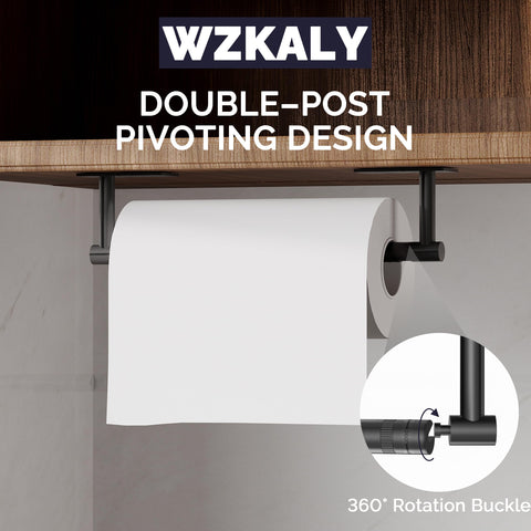 WZKALY portarrollos instalacion dos metodos, kit completo con adhesivo y accesorios.
