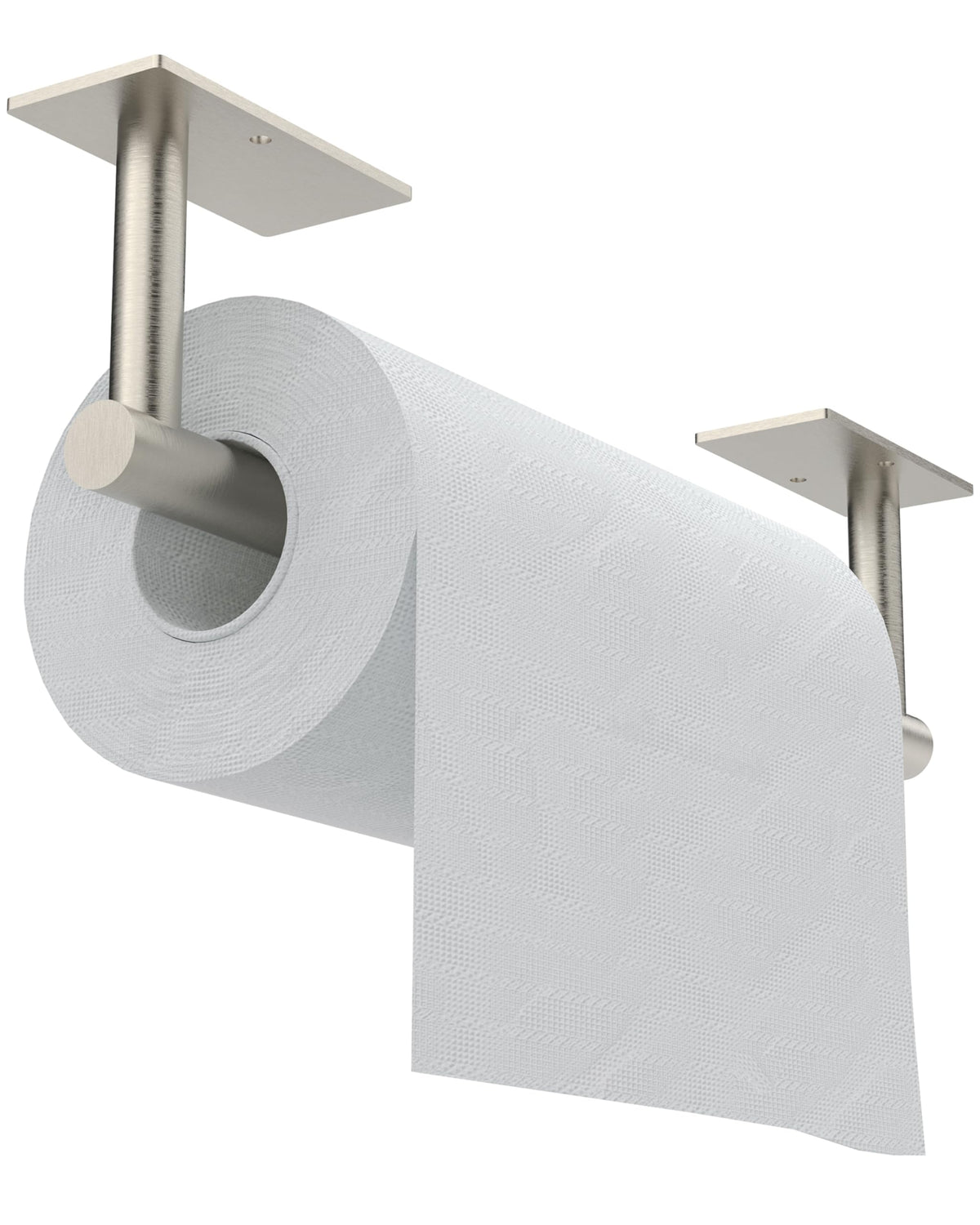 Portarrollos WZKALY bajo armario con diseño de doble poste para reposición fácil.