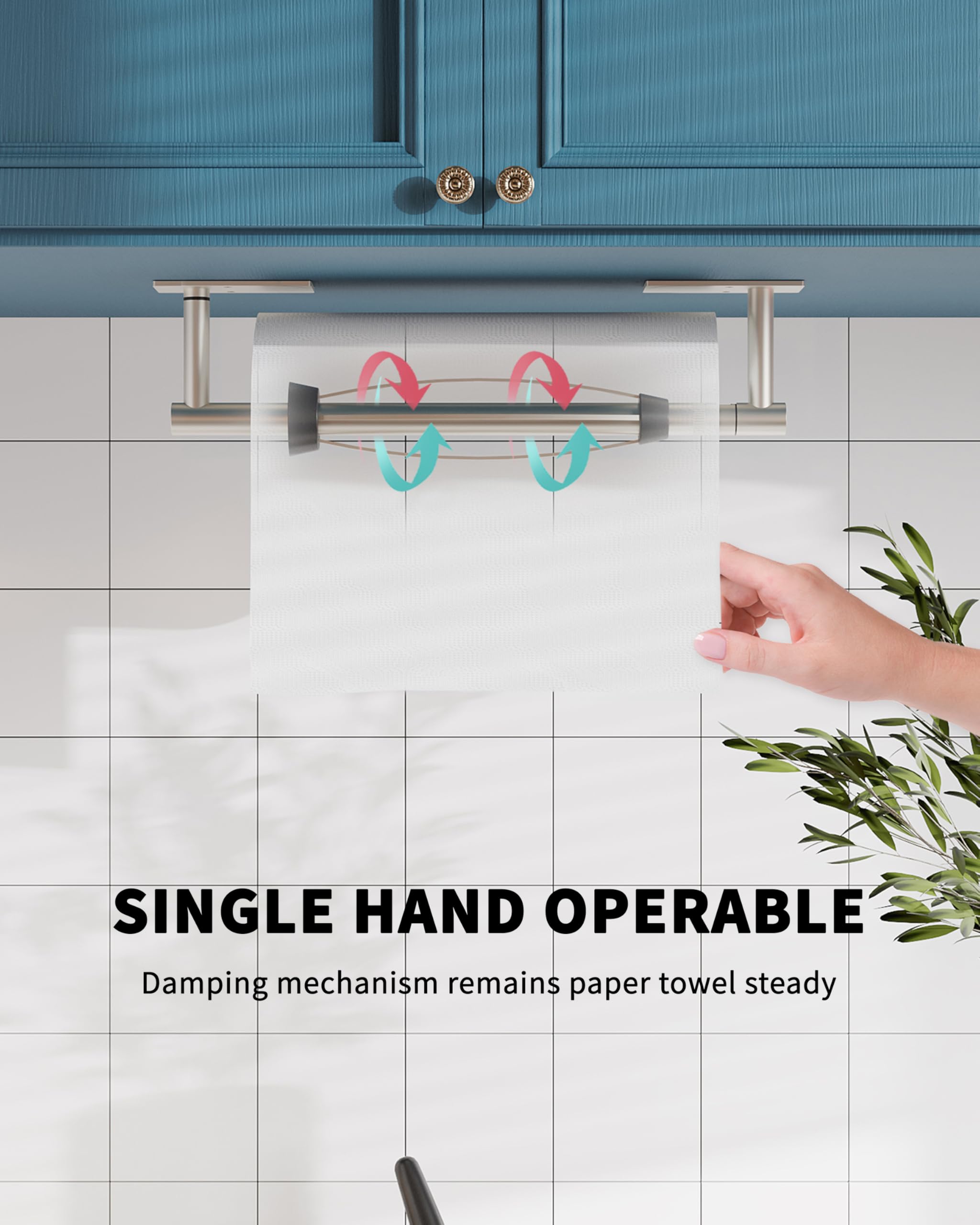 Soporte WZKALY para papel adhesivo, instalación rápida sin tornillos