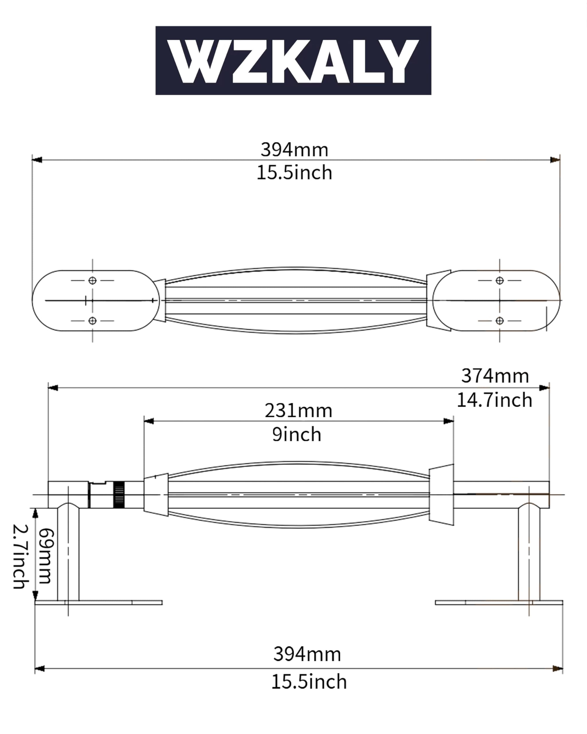 WZKALY perfecto para cocina y baño, fácil de limpiar y mantener.
