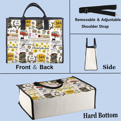 Bolsa tote WZMPA impermeable y resistente para lluvia.
