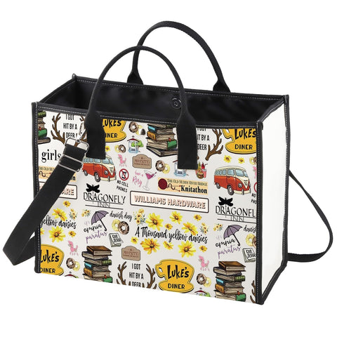 Bolsa tote WZMPA Lorelai y Rory con diseño 3D para uso diario.