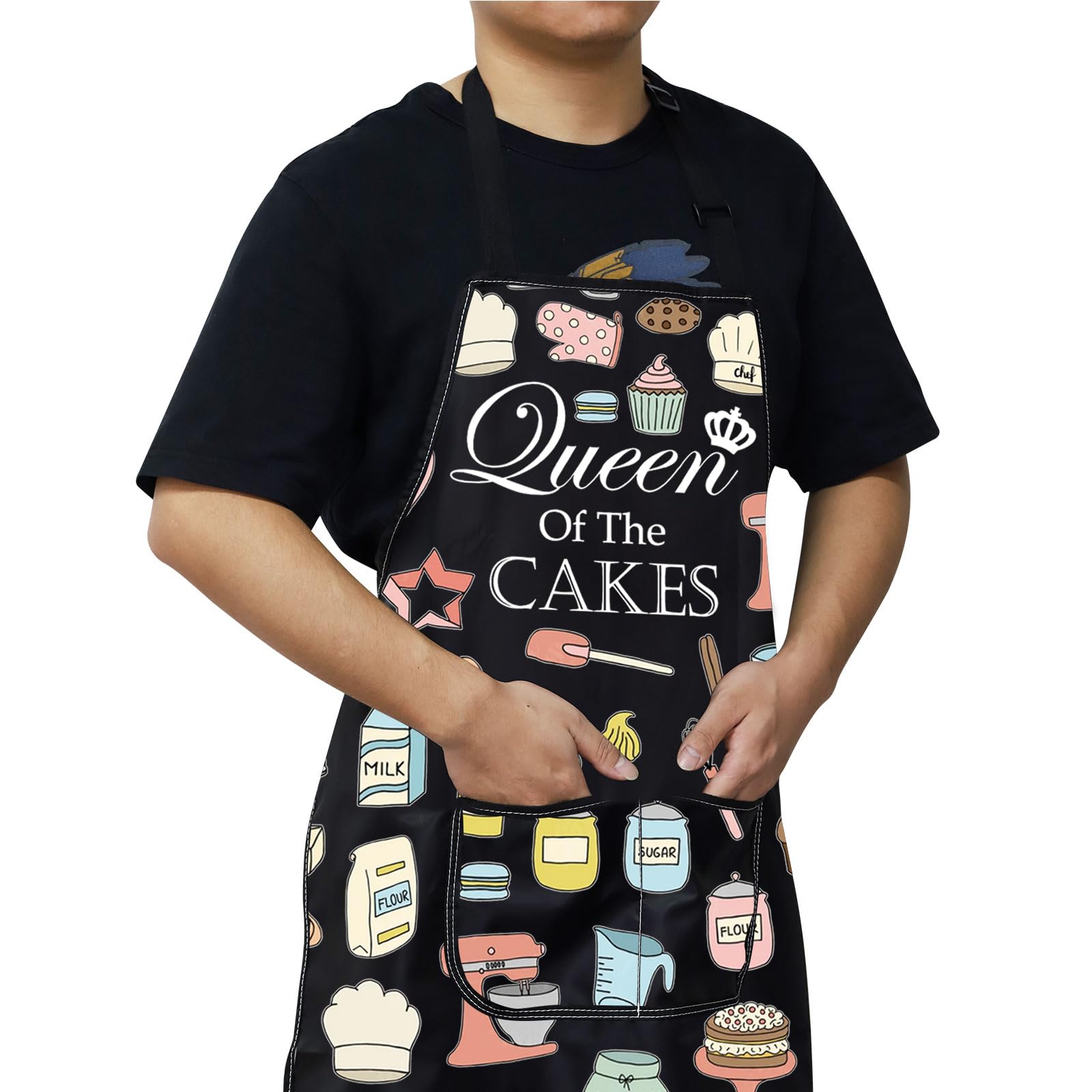 Delantal WZMPA Reina de los Pasteles, diseños claros que inspiran la cocina diaria.