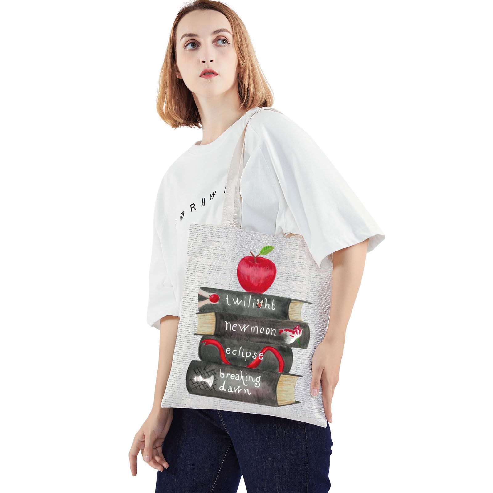 WZMPA Edward Cullen tote bag capacidad amplia para compras y viaje ligero