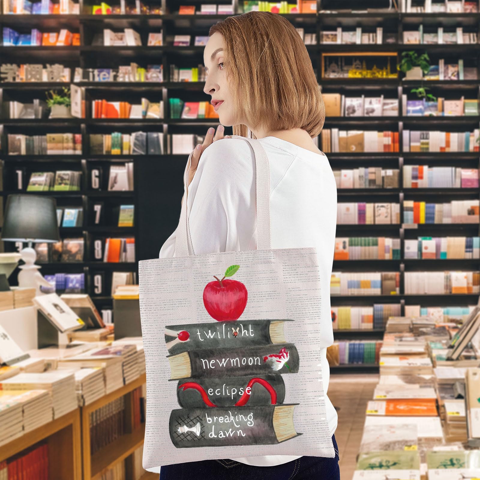 WZMPA Edward Cullen tote bag impermeable para lluvia y salpicaduras