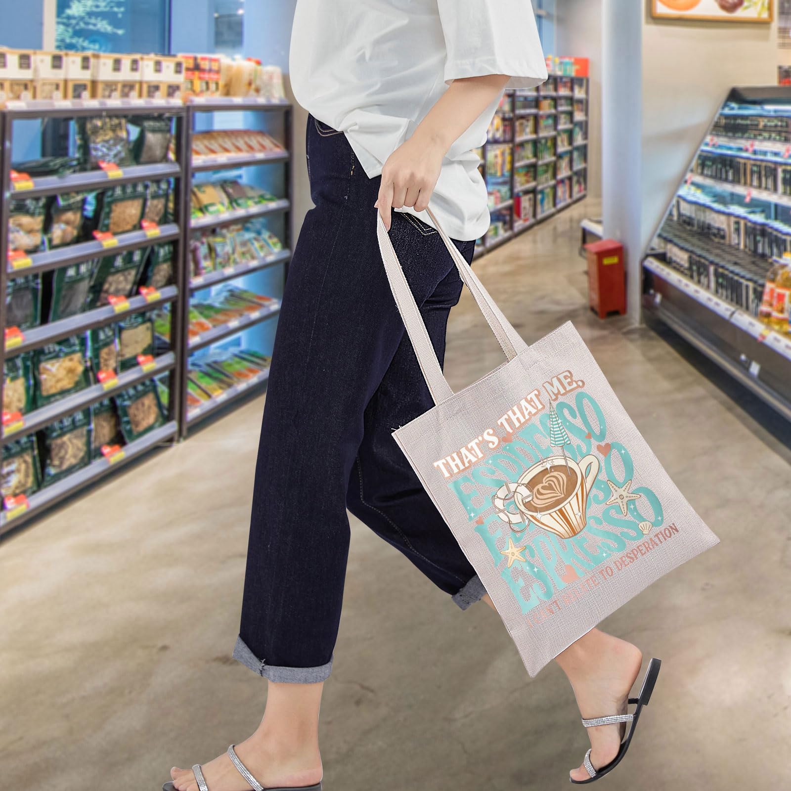 WZMPA Espresso Tote, diseño en impresión 3D que añade estilo único.