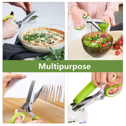 Mango ergonómico de X-Chef para cortar hierbas con comodidad.