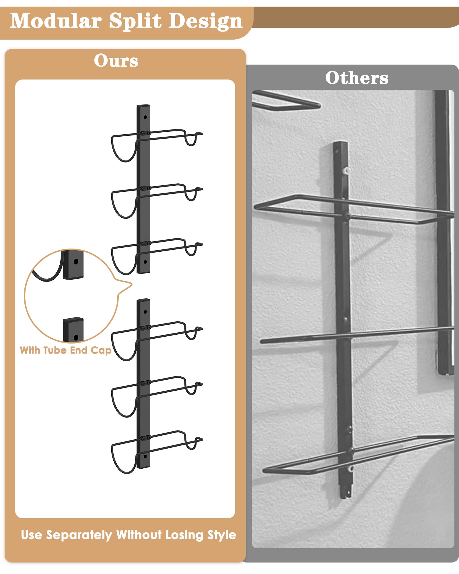 X-cosrack conjunto de 4 soportes para 12 botellas, diseño flexible.