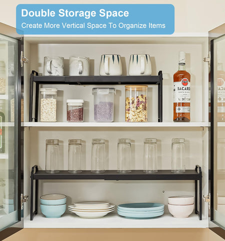 X-cosrack conjunto de estantes para encimera, organiza tazas y especias.