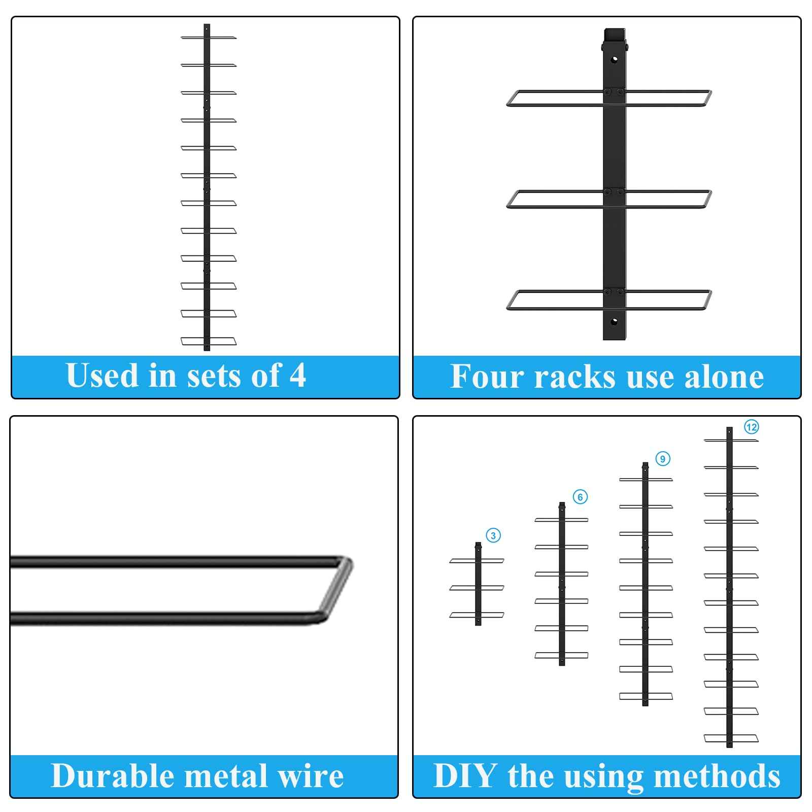X-cosrack dimensiones compactas 10.6 x 3.1 x 15.9 pulgadas para pared.