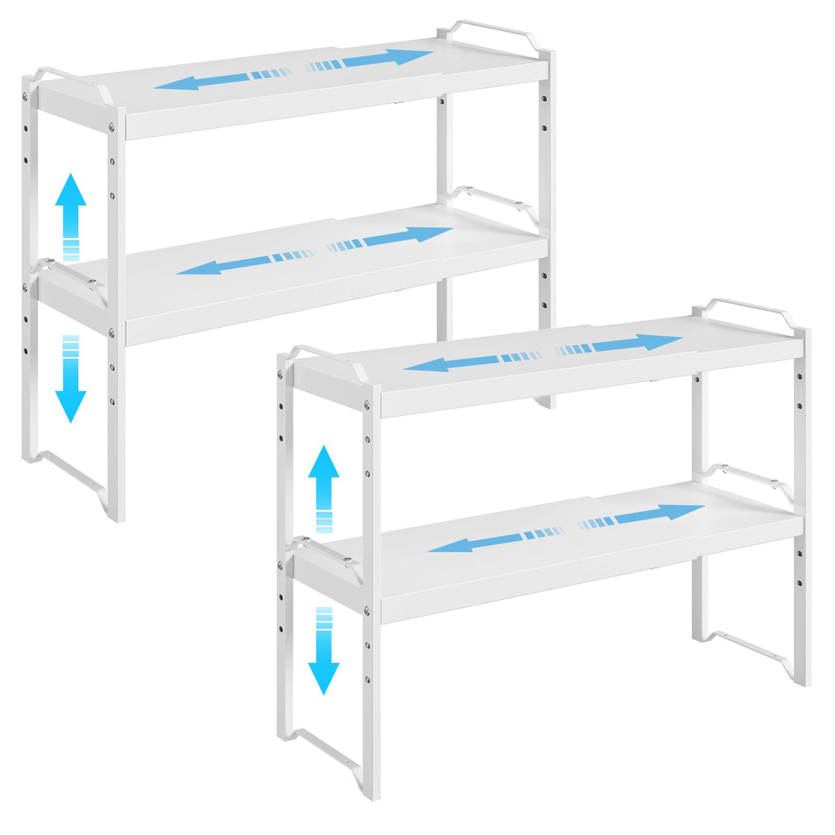 X-cosrack estante cocina extensible para encimera, ideal para especias y utensilios.