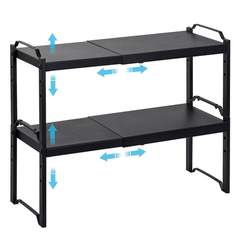 X-cosrack estante expandible para gabinete, organizado y versátil.