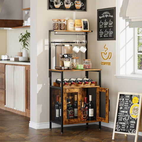 X-cosrack Gabinete de bar ofrece gran capacidad para vinos y licores