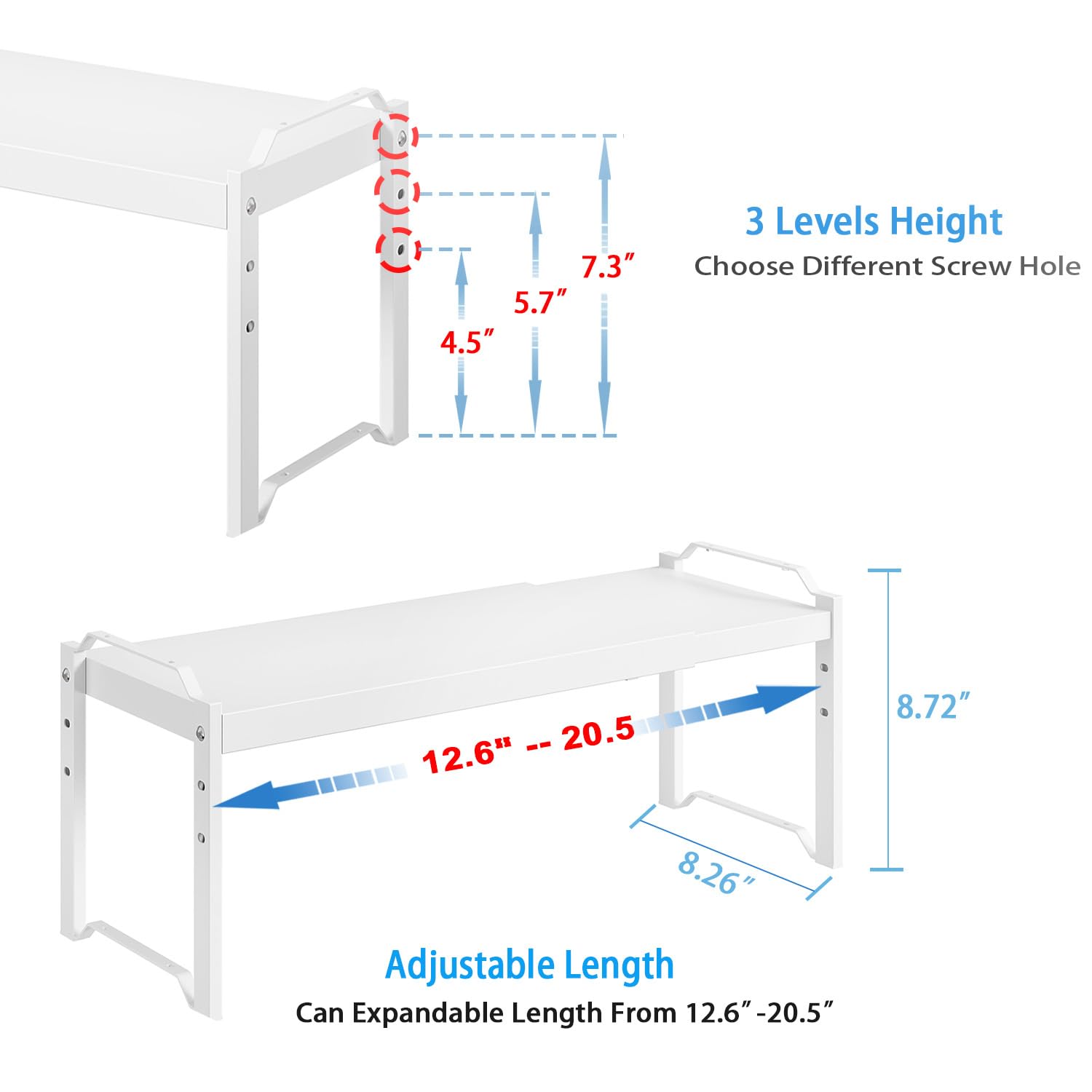 X-cosrack organizador armario ajustable optimiza espacio en cocina y despensas.