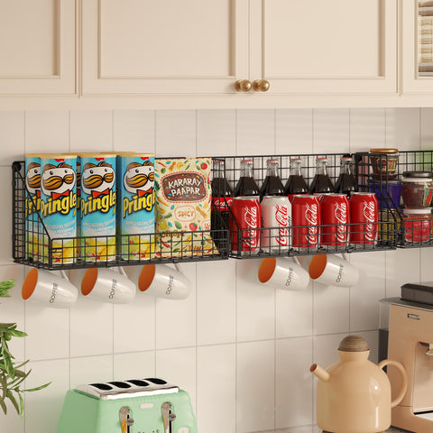X-cosrack con ganchos, ideal para tazas, llaves y otros utensilios.