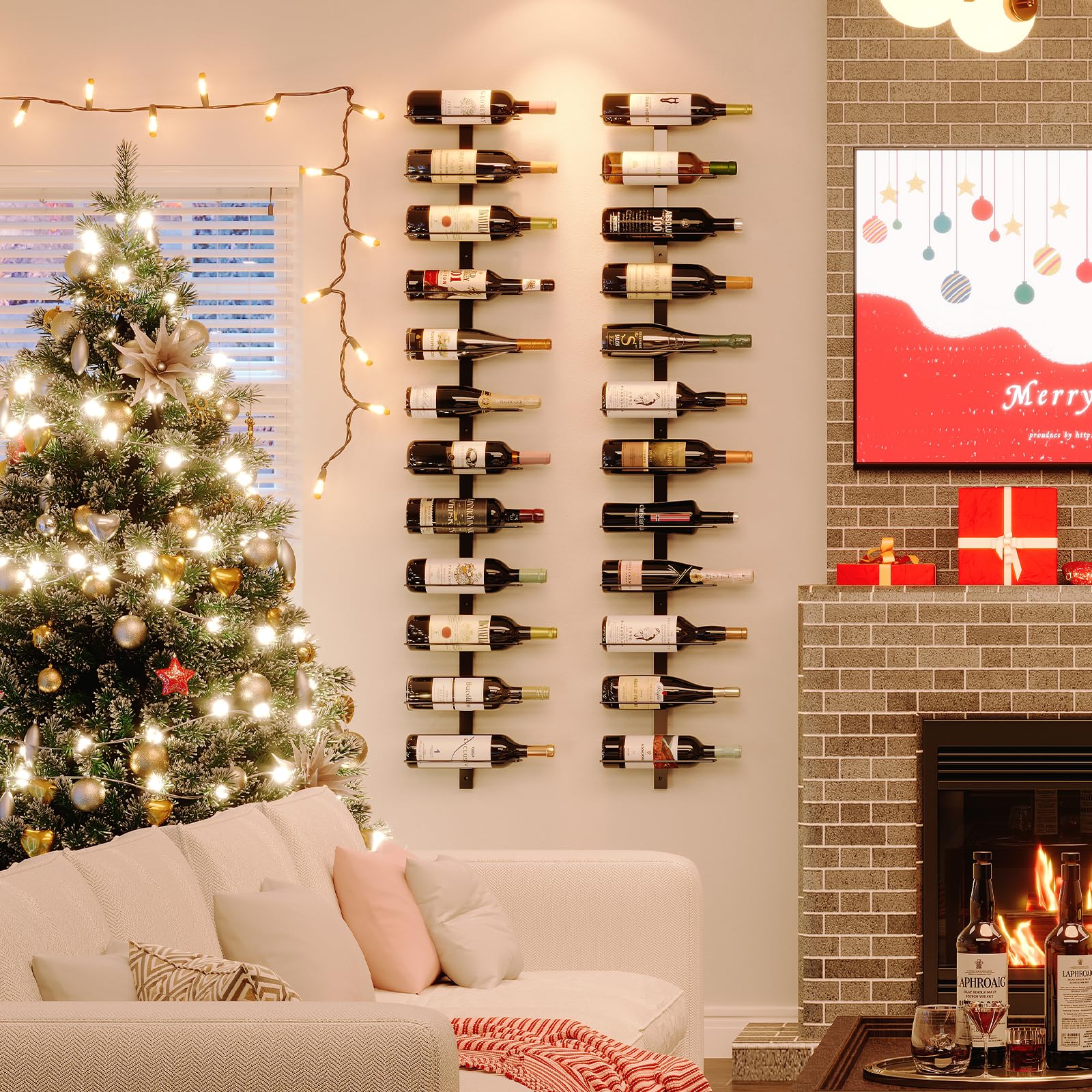 X-cosrack porta-vinos de pared para comedor y bar, uso versátil.