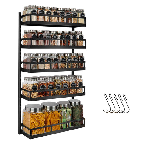 X-cosrack organizador de especias en pared, vista general y accesible para todas las especias