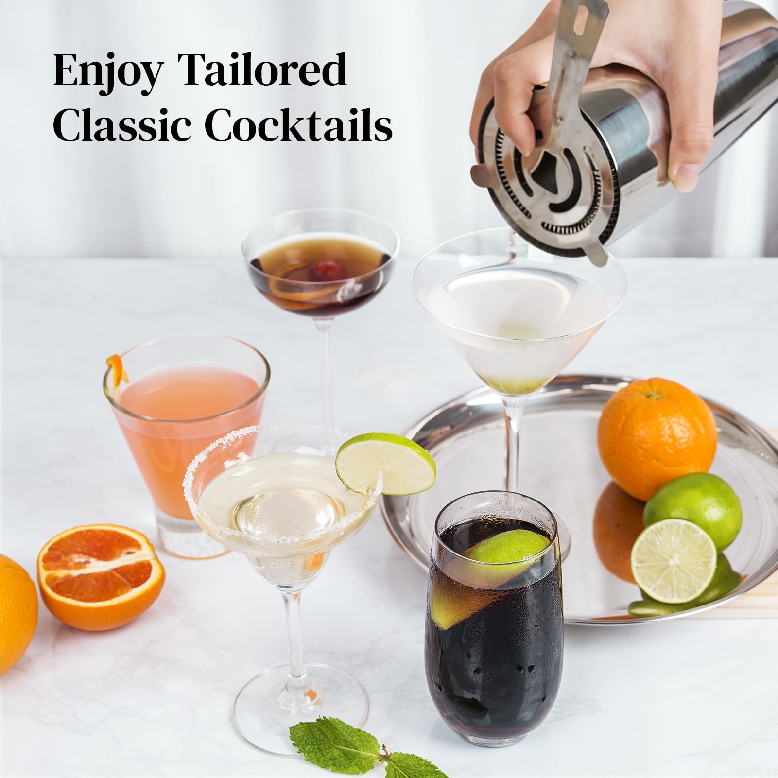 X Home Conjunto de coctelería para crear bebidas en casa con estilo.