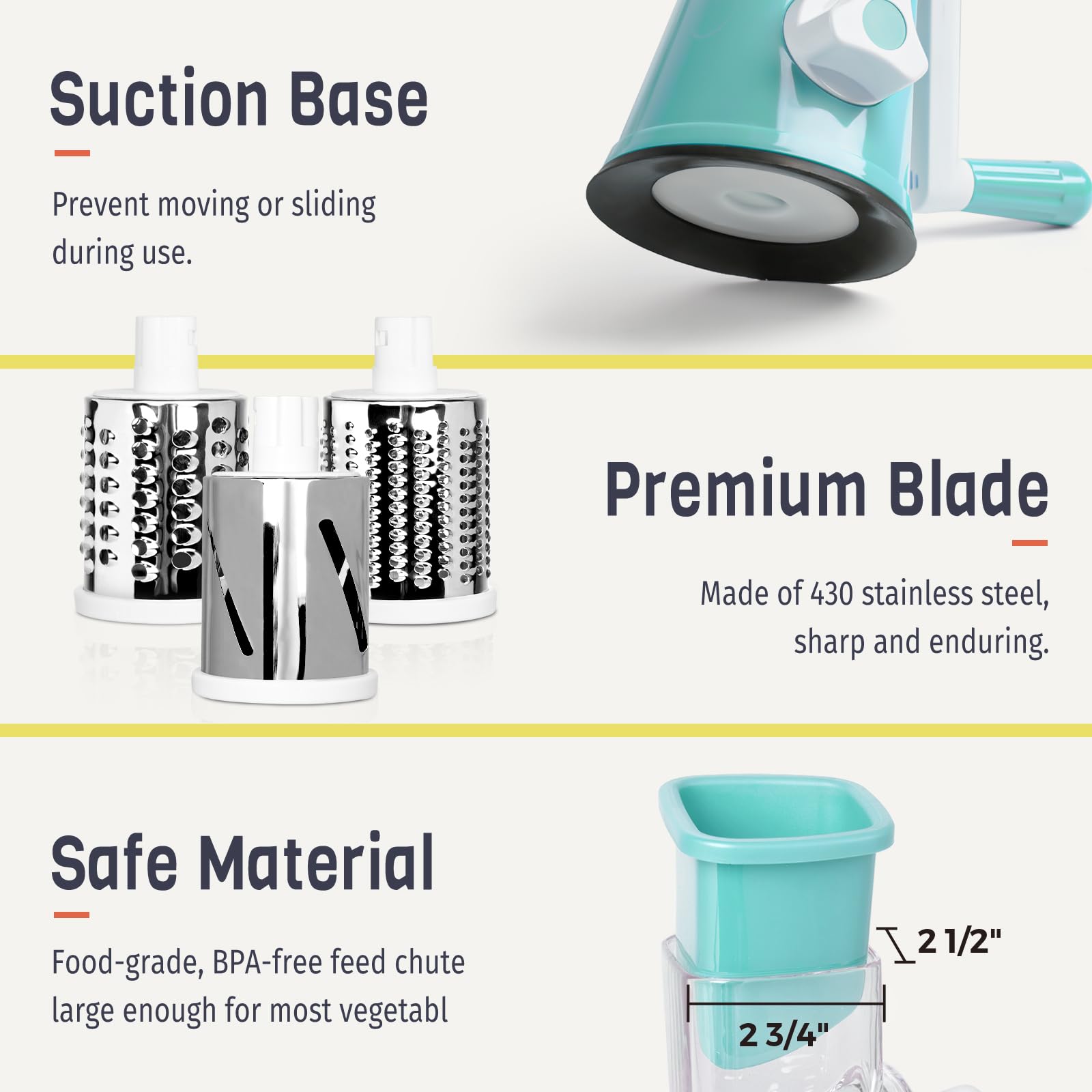 X Home libre de BPA, construcción segura para la cocina.