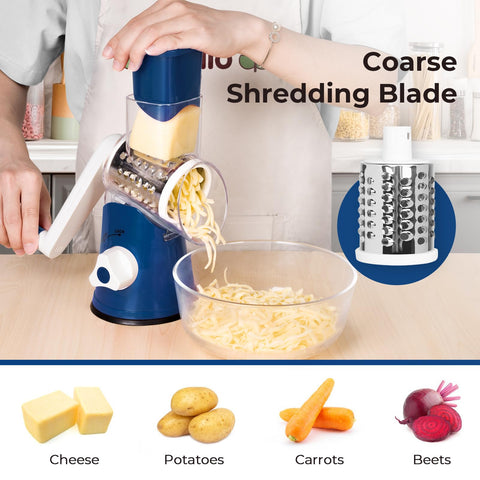 X Home Rallador Giratorio para frutos secos, rallado fino para repostería