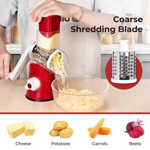X Home Rallador con mango ergonómico para manejo cómodo al cocinar.