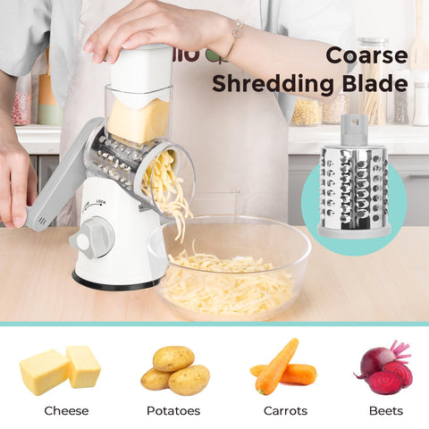 X Home rallador para vegetales y frutas con base antideslizante