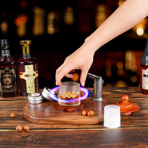 Kit completo de accesorios para whisky en casa