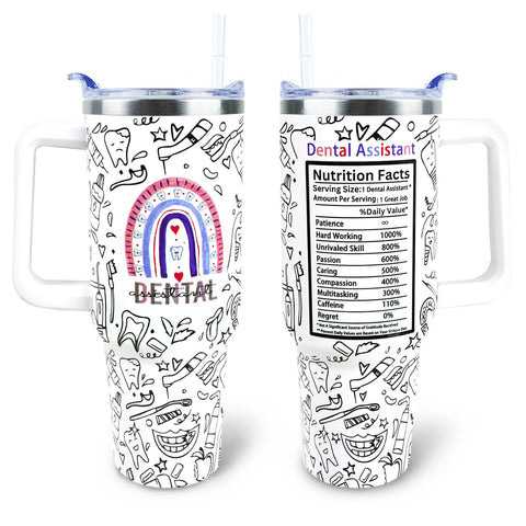 XAIVEZL vaso térmico 40 onzas con mango y pajilla, ideal para bebidas diarias.