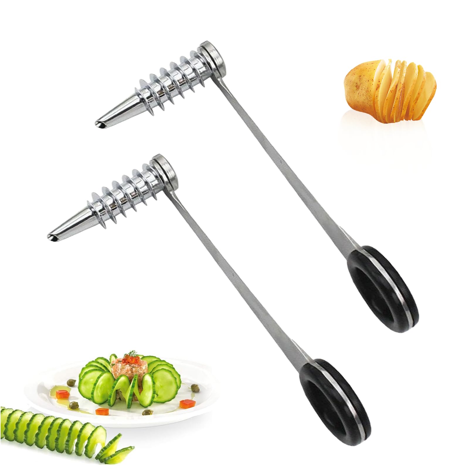 Xanadued Piranha: corte espiral de patatas para ensaladas atractivas.
