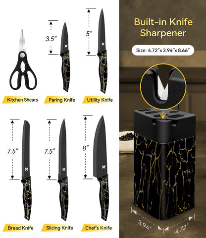 XANAPON cuchillo de pan 7,5 pulgadas: rebanadas limpias con filo estable.